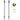 2-Pack 16.5-Inch Heavy Duty Steel Yard Sign Stake, 0.31" Thick Baked Enamel Metal Support Post with Ground Spike & Anti-Wind Barbs for Lawn