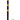 32-Inch Heavy Duty Steel Safety Bollard with Reflective Bands, 2" Diameter Parking Barrier Post with Anchor Bolts, Black & Yellow